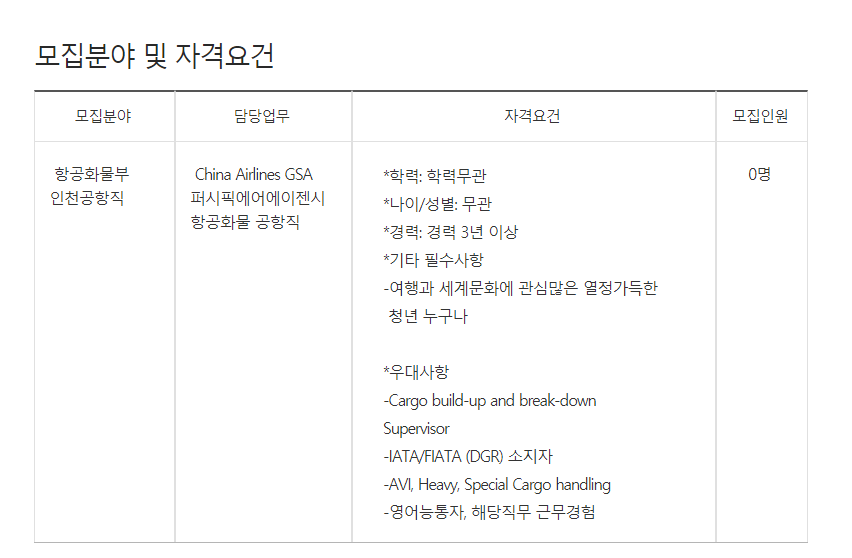 퍼시픽에어에이젠시 이미지